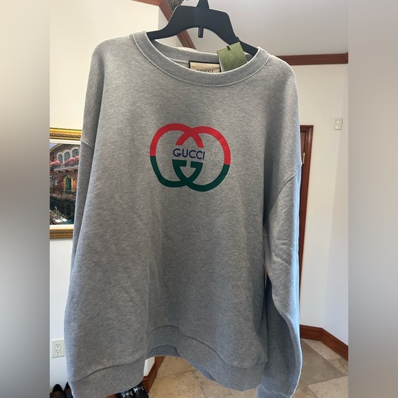 Gucci Other - Men's Gucci, interlocking G cotton, crewneck sweatshirt size large made Italy